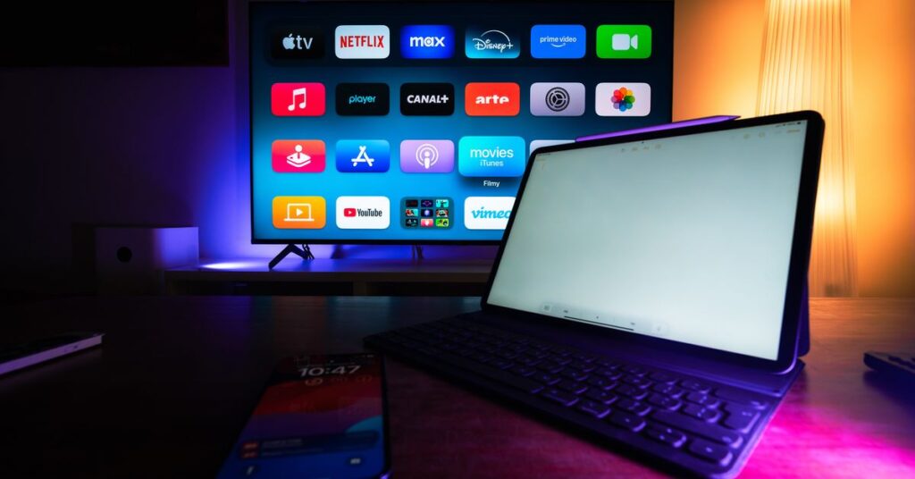 OTT release this week: streaming apps on a smart TV and a tablet in a living room